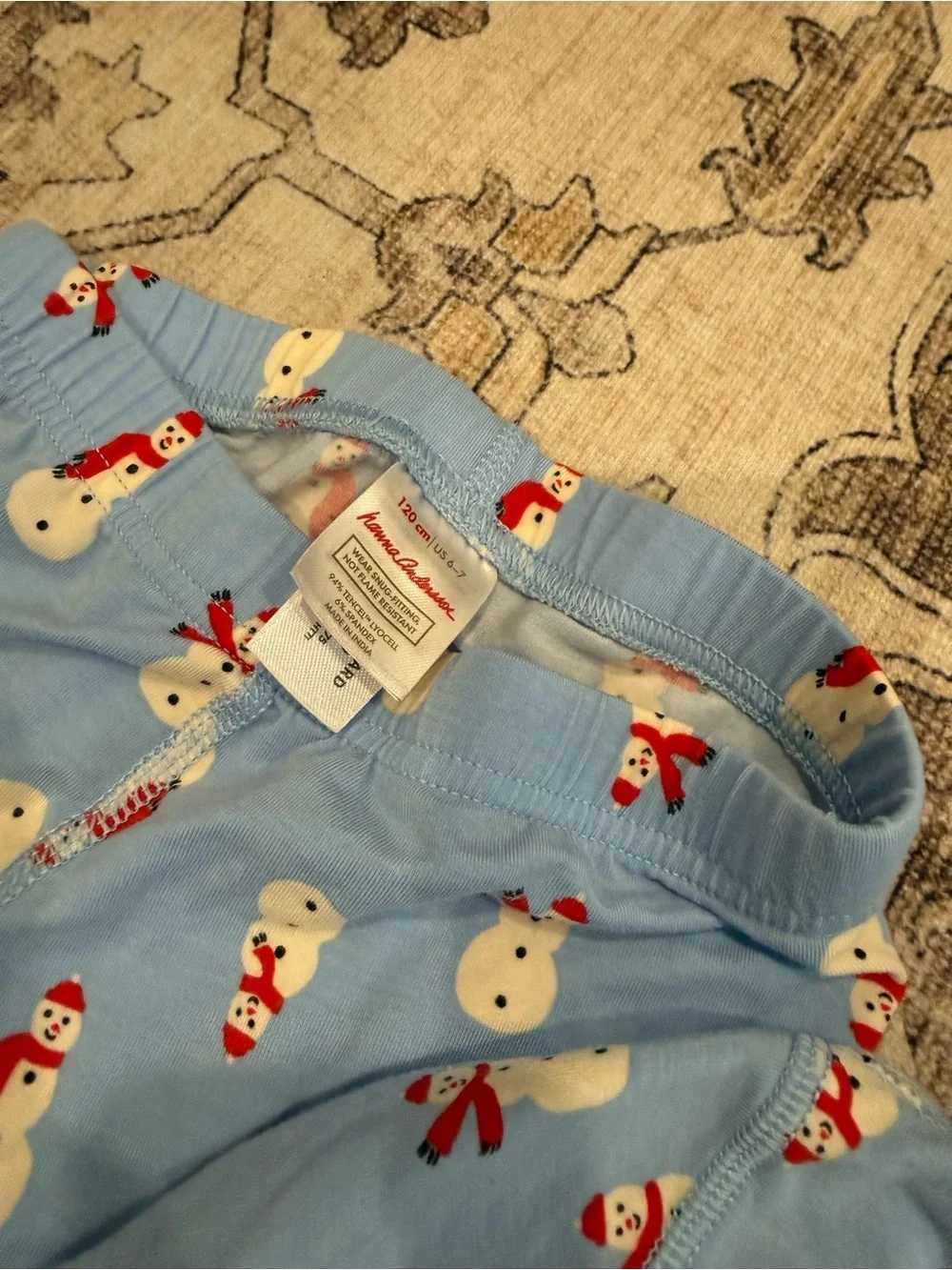 Hanna Andersson Holiday HannaSoft™ Pajama Set- size 6/7
